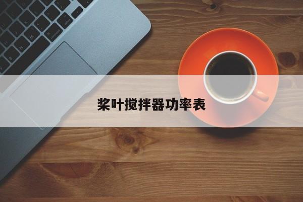 桨叶搅拌器功率表